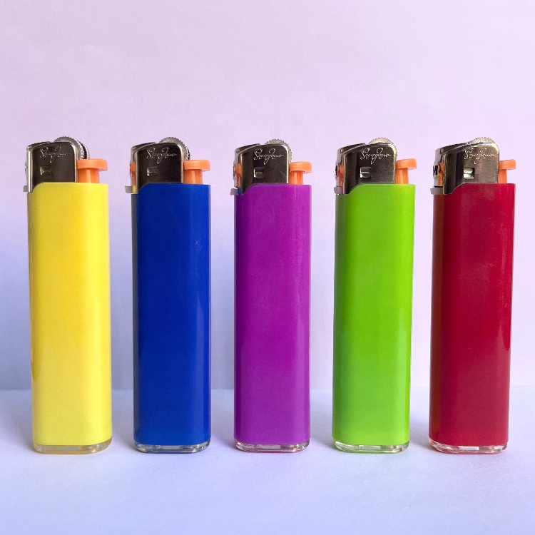 Factory Directly Sale Plastic Disposable Lighter With Warning Sticker For Cigarette