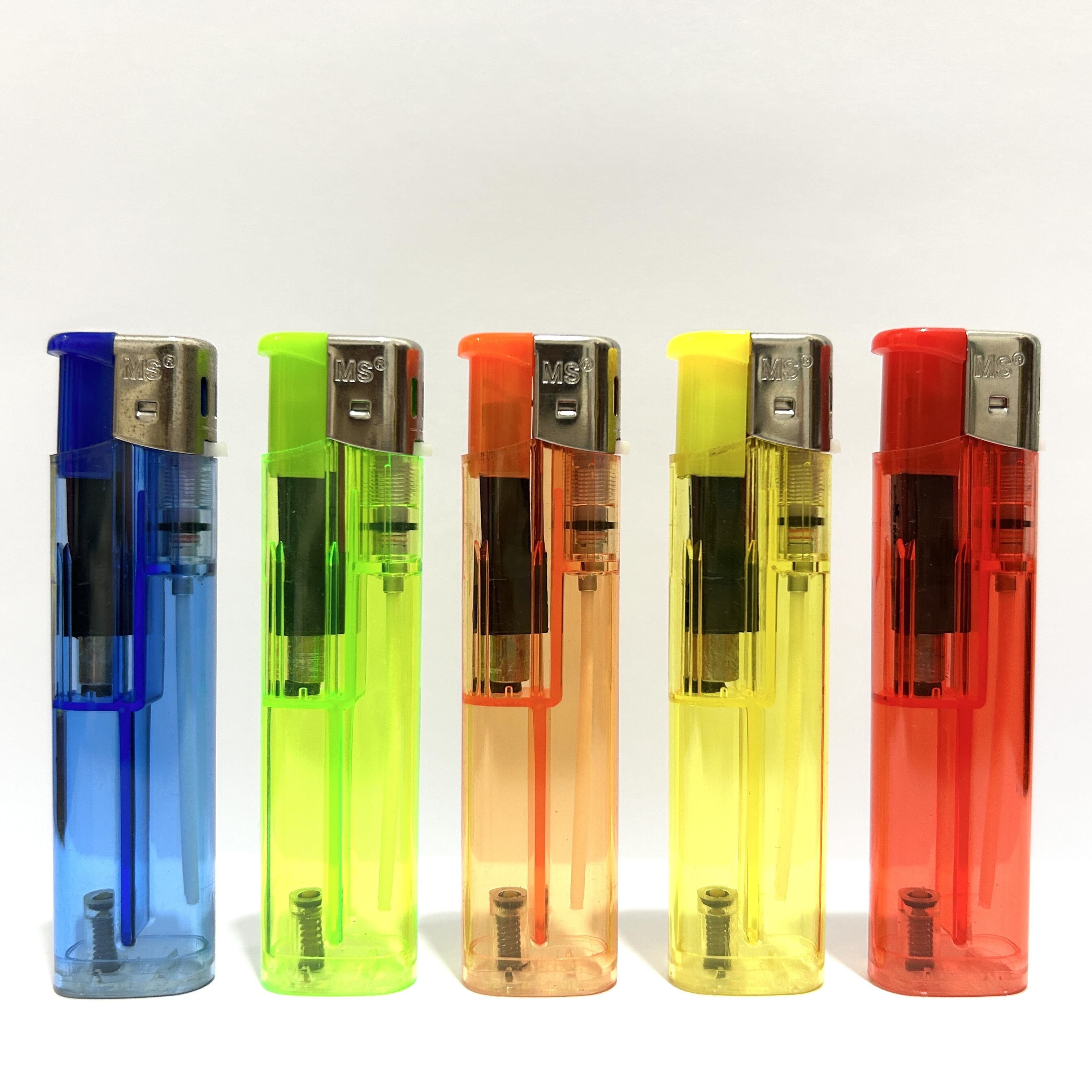 Premium Electronic Transparent Slim Cigarette Plastic Lighters