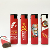 80 mm slim Wind-Proof Refillable Electronic Plastic Lighter with for Smoking