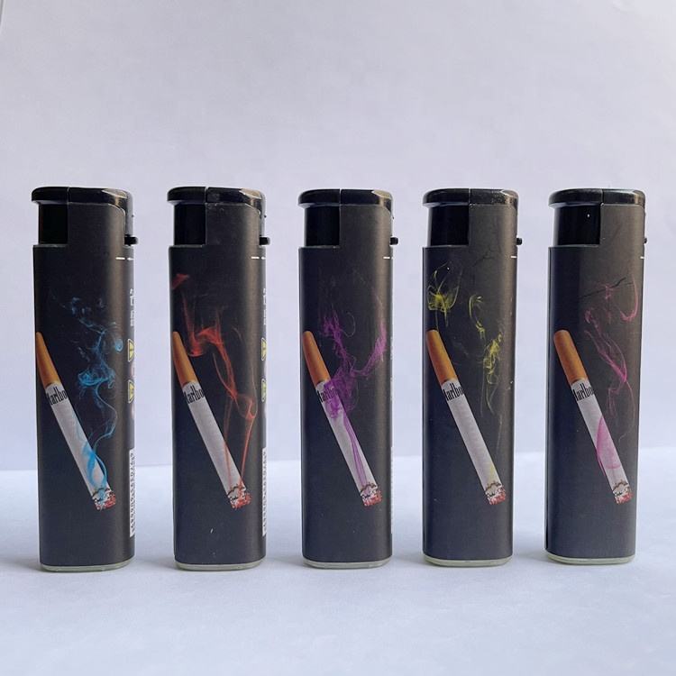 custom flame encendedor electric lighter disposable cigarette gas cheap feuerzeug plastic reloj briquet