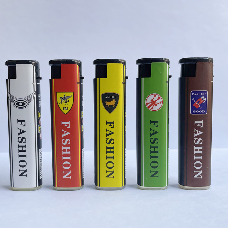 Modern Portable Disposable Electronic Lighter Custom Refillable Butane Plastic Lighters