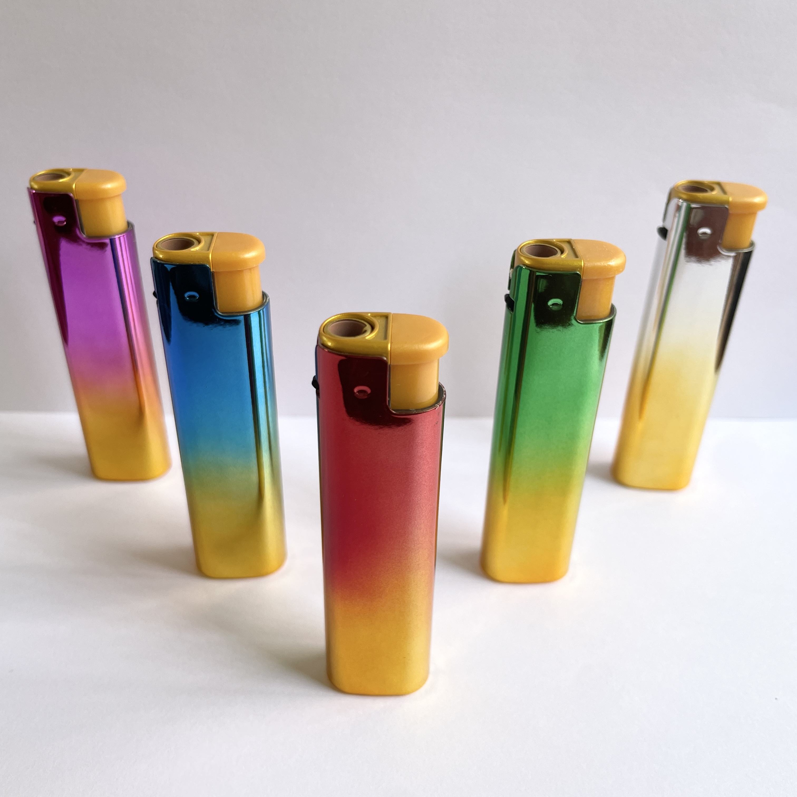 2023 new model custom refillable jet flame metal tank lighter wind proof disposable with shaodong lighter manufacture