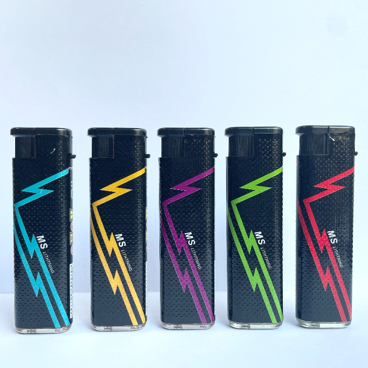 Customize Disposable Jet Flame Lighter with logo Windproof Electronic cigrate lighter