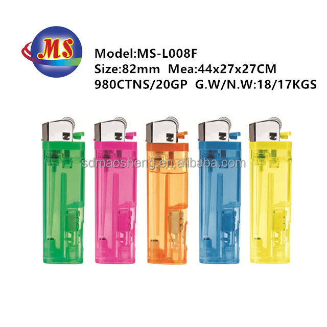 8 edge refillable flint led lighter for smoking 8.2cm