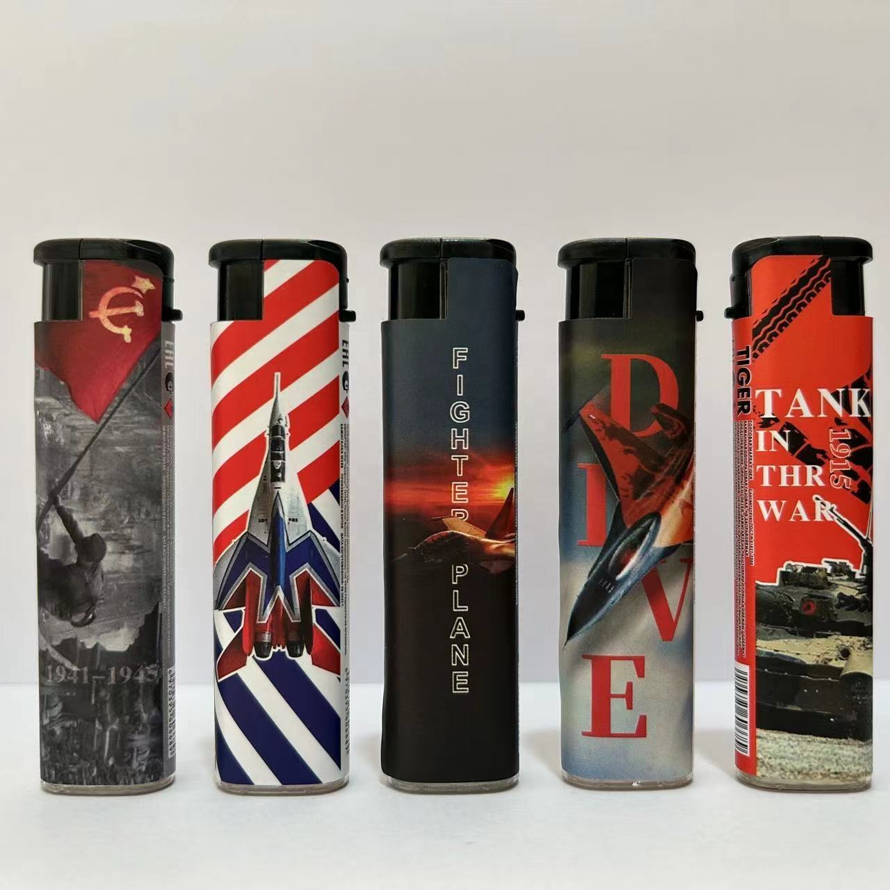 Wholesale Cheap Custom Slim Windproof Cigarette Lighter Disposable Smoking Plastic Pipe Lighter