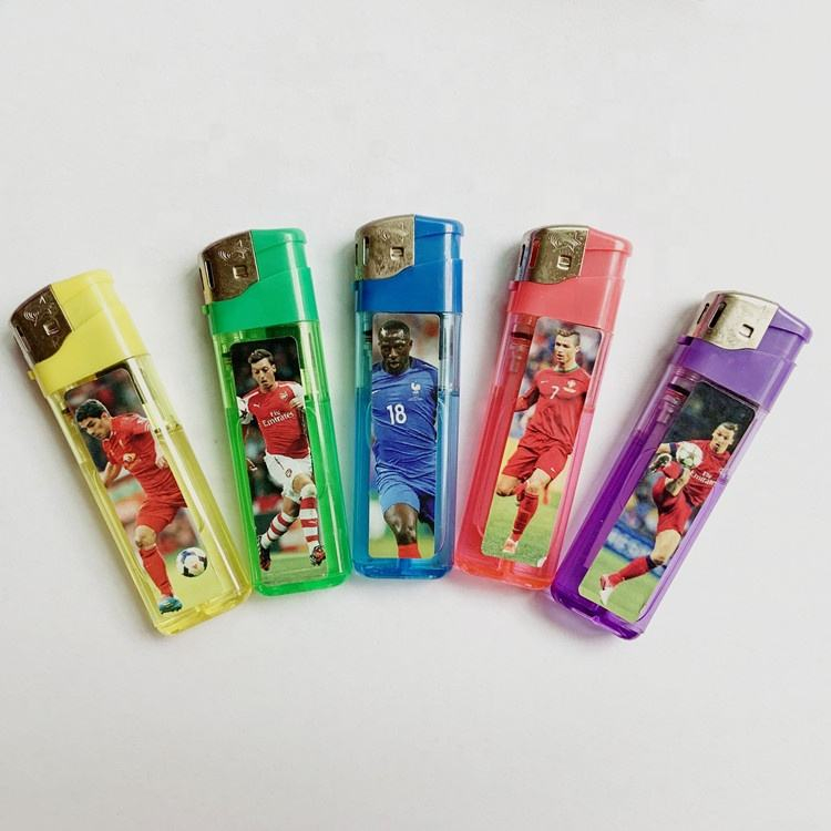 Fashion Color Electronic Plastic lighter Custom Electric Lighter