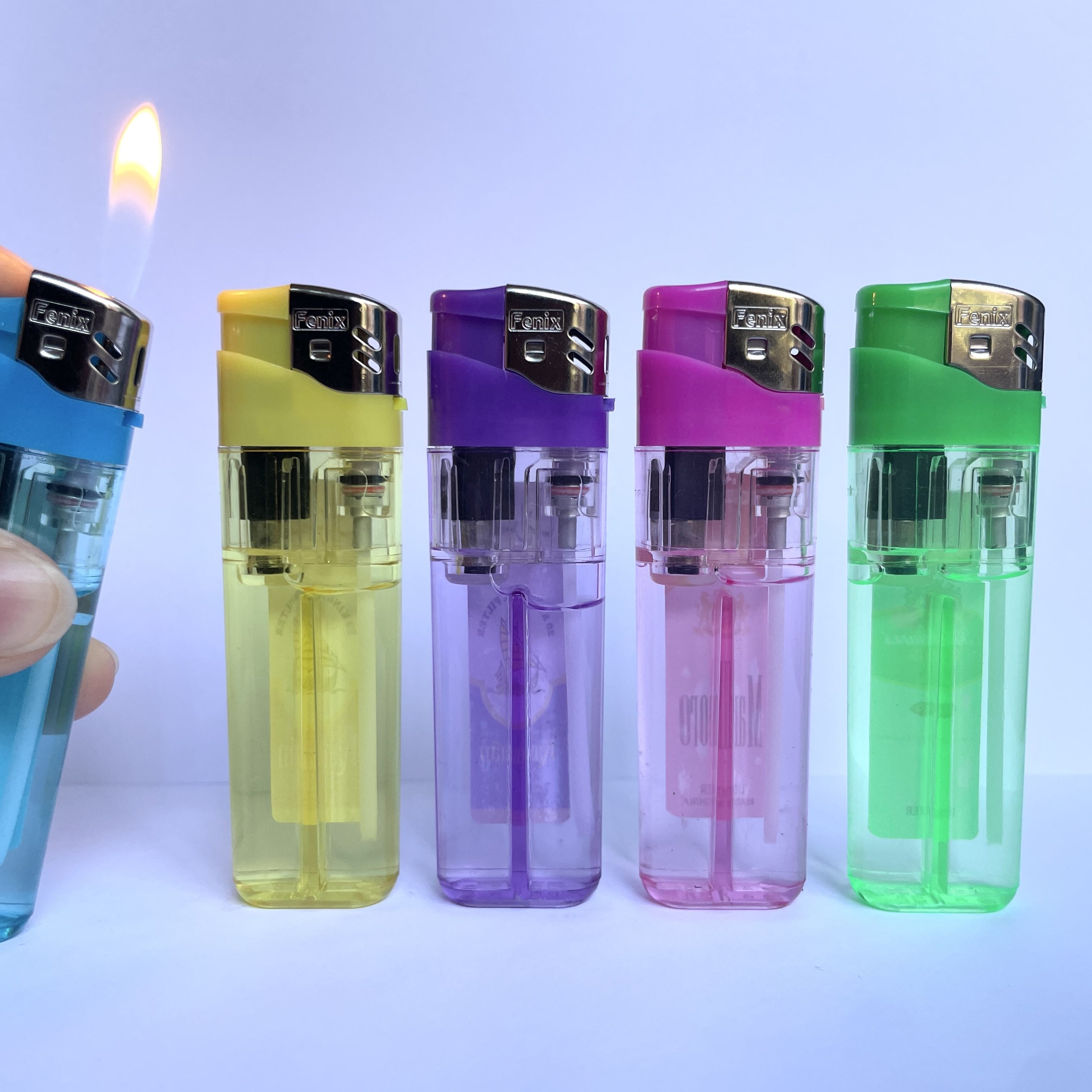 8.2cm MS brand plastic electronic refillable lighter factory