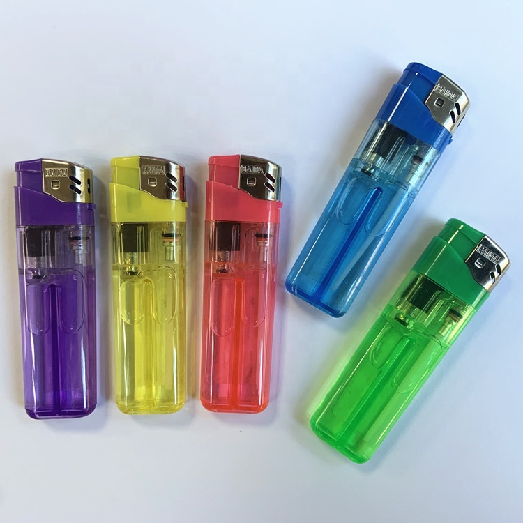 Hot sell Baida custom disposable electronic flint lighter gas lighter