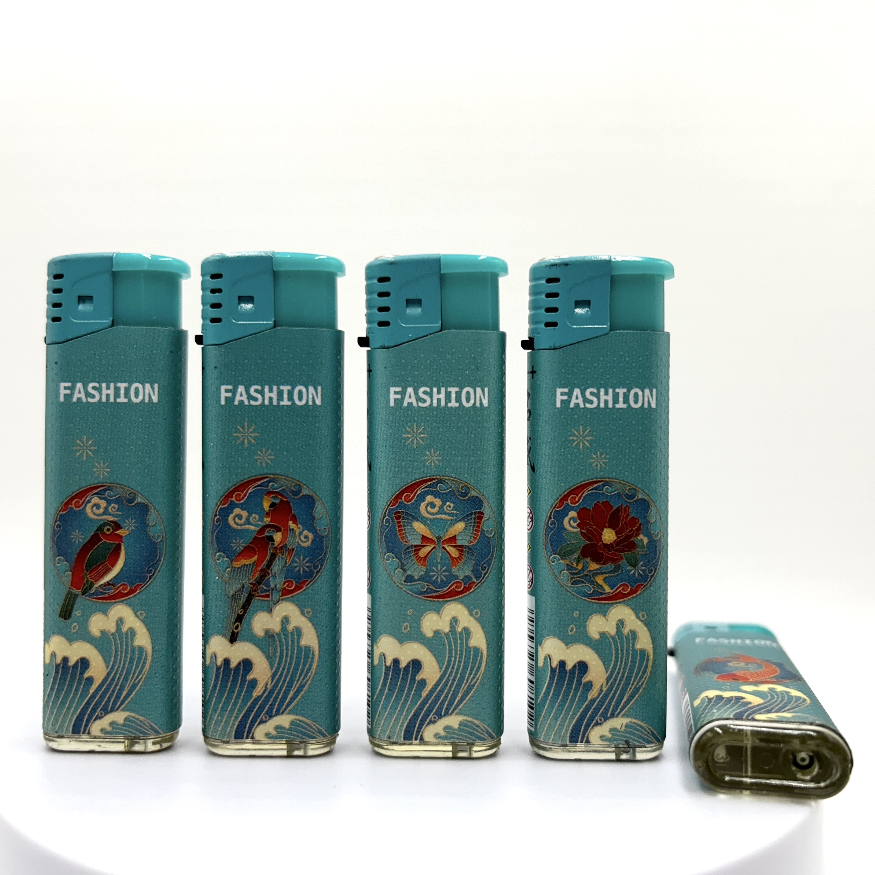 Custom Disposable Jet Flame Lighter with logo Windproof Electronic Plastic Lighter