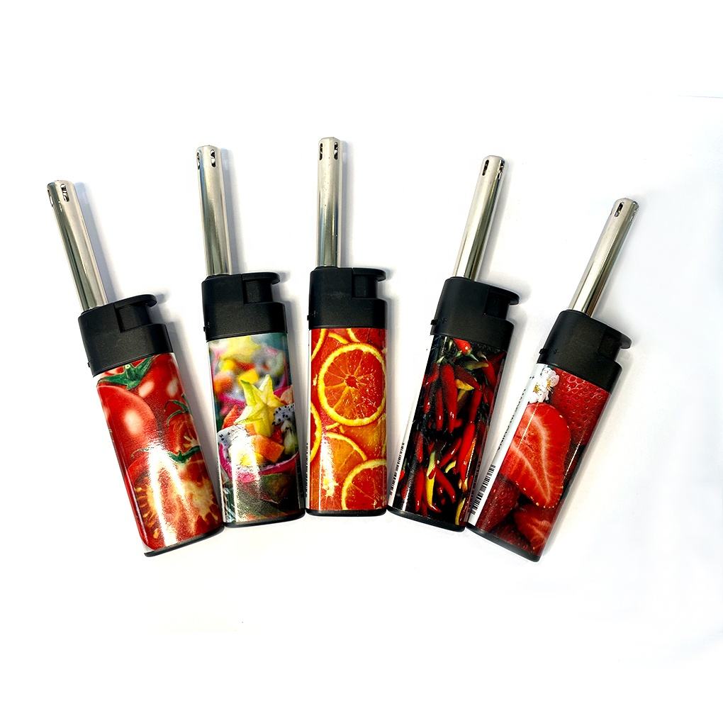 Wholesale Bulk Cheap Custom Kitchen Mini BBQ Lighter with logo Pipe lighter