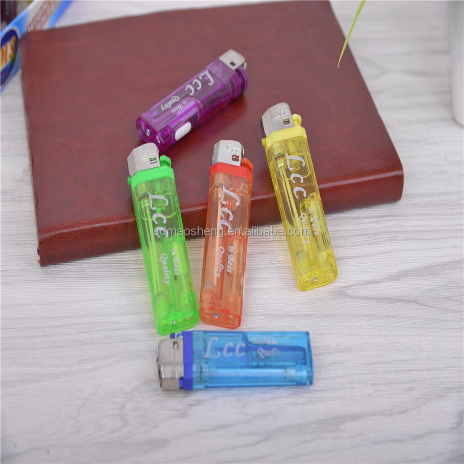 8 edge refillable flint led lighter for smoking 8.2cm