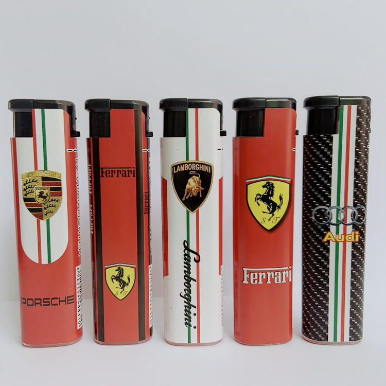 Custom Cigarette Lighters Windproof Refillable Plastic Lighters