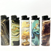 flint disposable classic plastic lighter with sticker wrapped