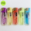 MS Custom Freely High Quality Cheap Electronic Plastic Flame Refillable Lighter for cigarette