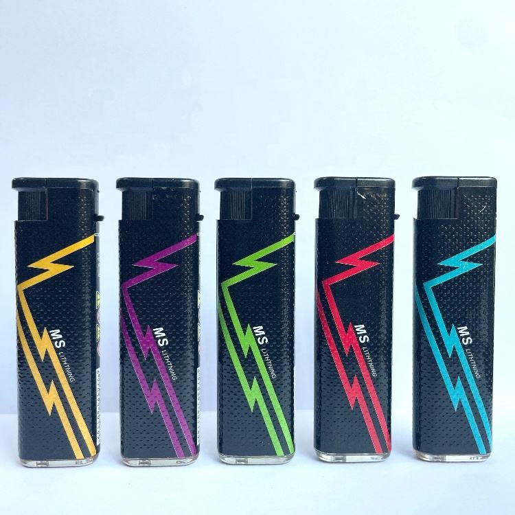 Customize Disposable Jet Flame Lighter with logo Windproof Electronic cigrate lighter