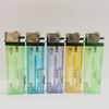 Eight angle flame flint LED lighter plastic lighter