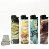 flint disposable classic plastic lighter with sticker wrapped