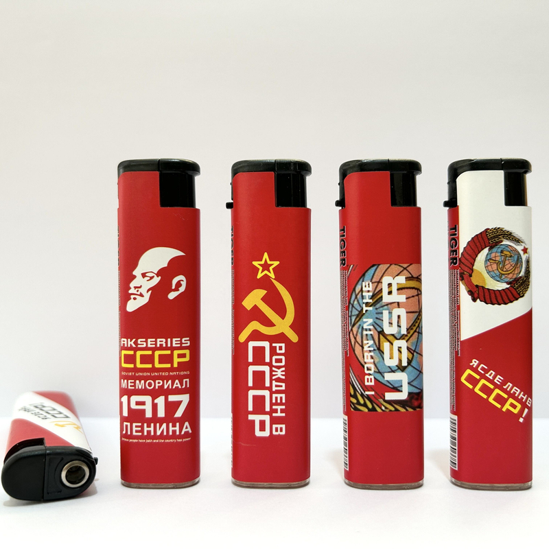 Wholesale Cheap Custom Slim Windproof Cigarette Lighter Disposable Smoking Plastic Lighters