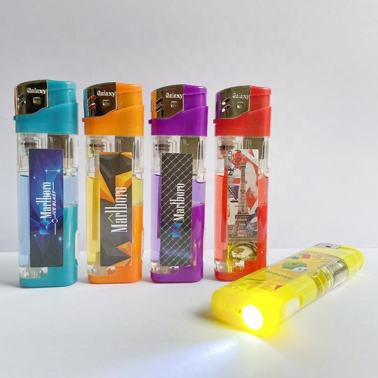 LED Wholesale feuerzeug korek api gas spirit lighter torch electric lighter