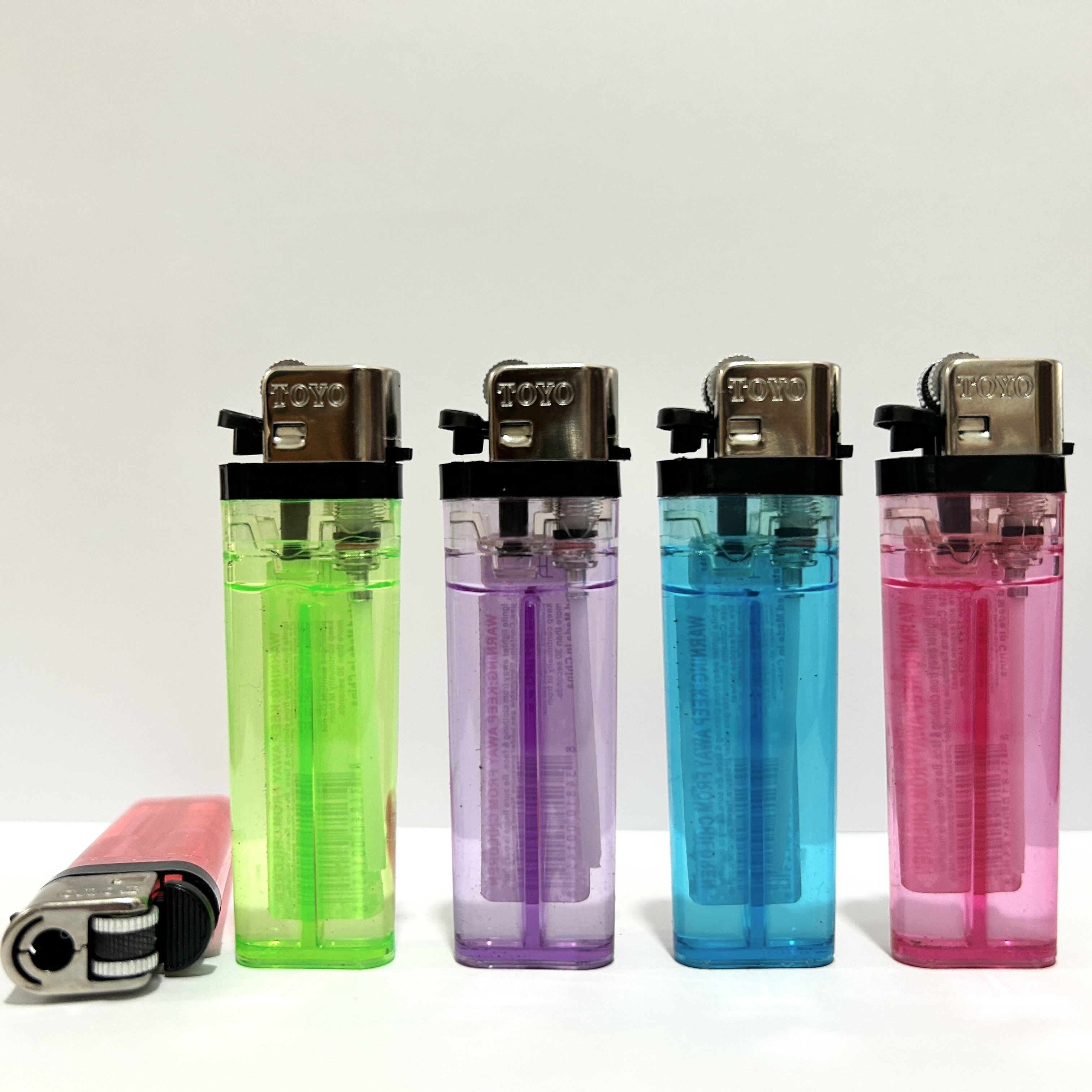 Custom disposable flint lighter cigarette smoke lighter pipes