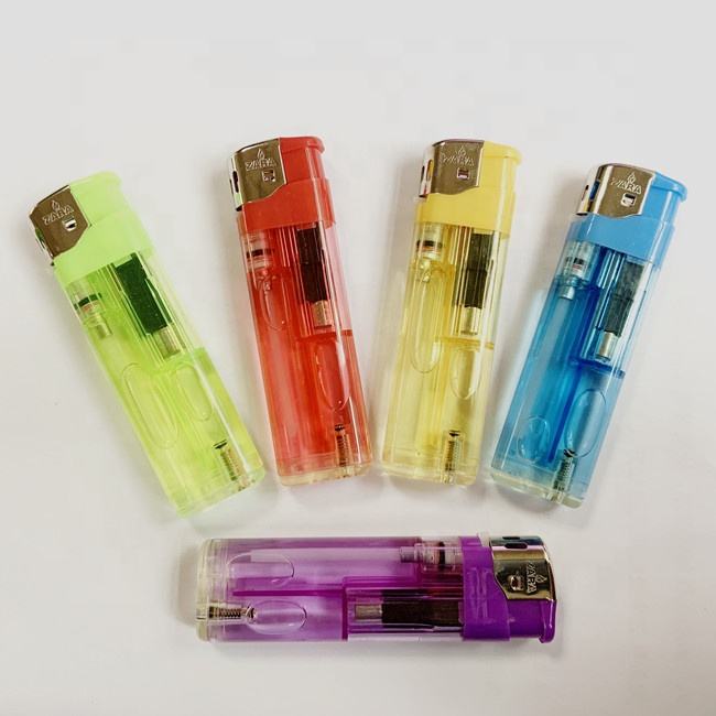 MS Custom Freely High Quality Cheap Electronic Plastic Flame Refillable Lighter for cigarette