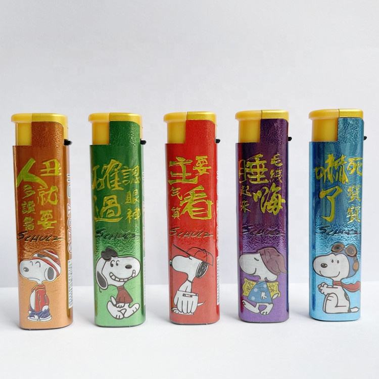 China slim durable refillable and windproof lighter shaodong city