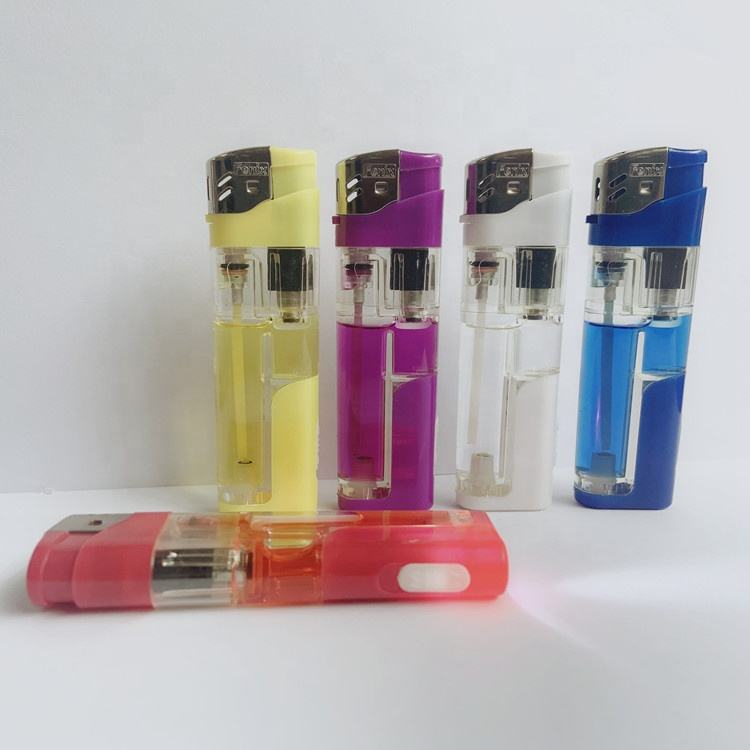 shaodong factory electronic led lighter refillable electric lighter cigrate lighter