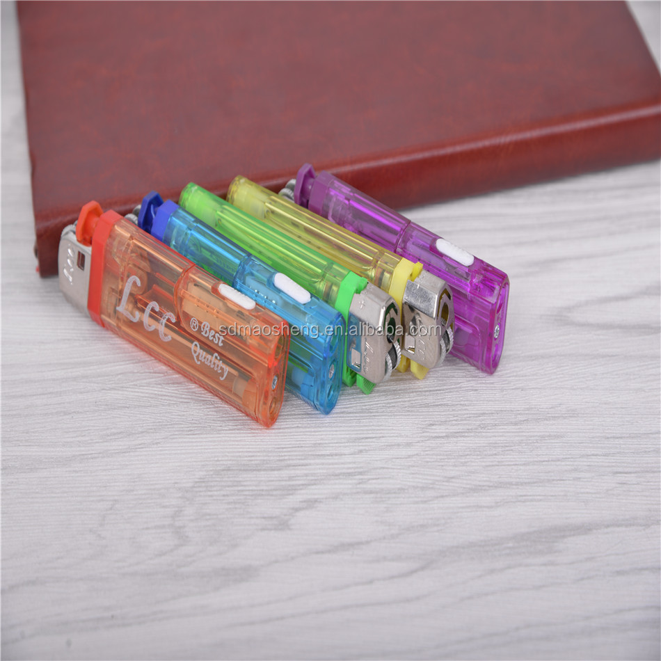 8 edge refillable flint led lighter for smoking 8.2cm