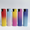 flame refillable Plastic cigarette electronic lighter bulk electronic lighters supplier custom logo gas lighter fire