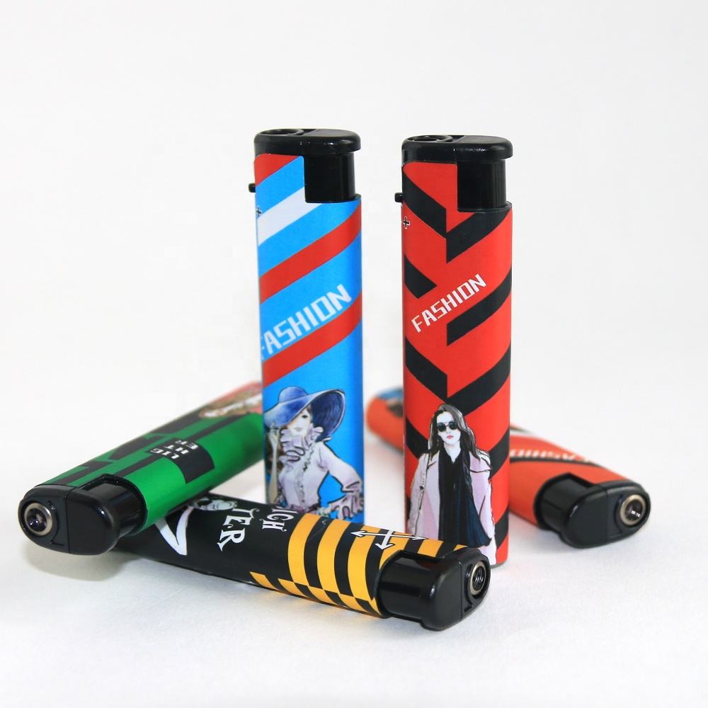 80 mm Wind-Proof Refillable Electronic Lighter with for Smoking factory