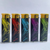 8.0cm Disposable Electronic cigarette plastic lighter with sticker MS brand factory