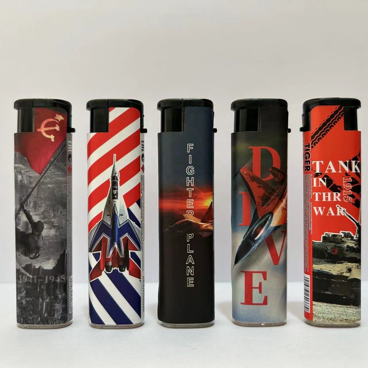 Colorful head plastic disposable flint lighter with flower lighter manufacture