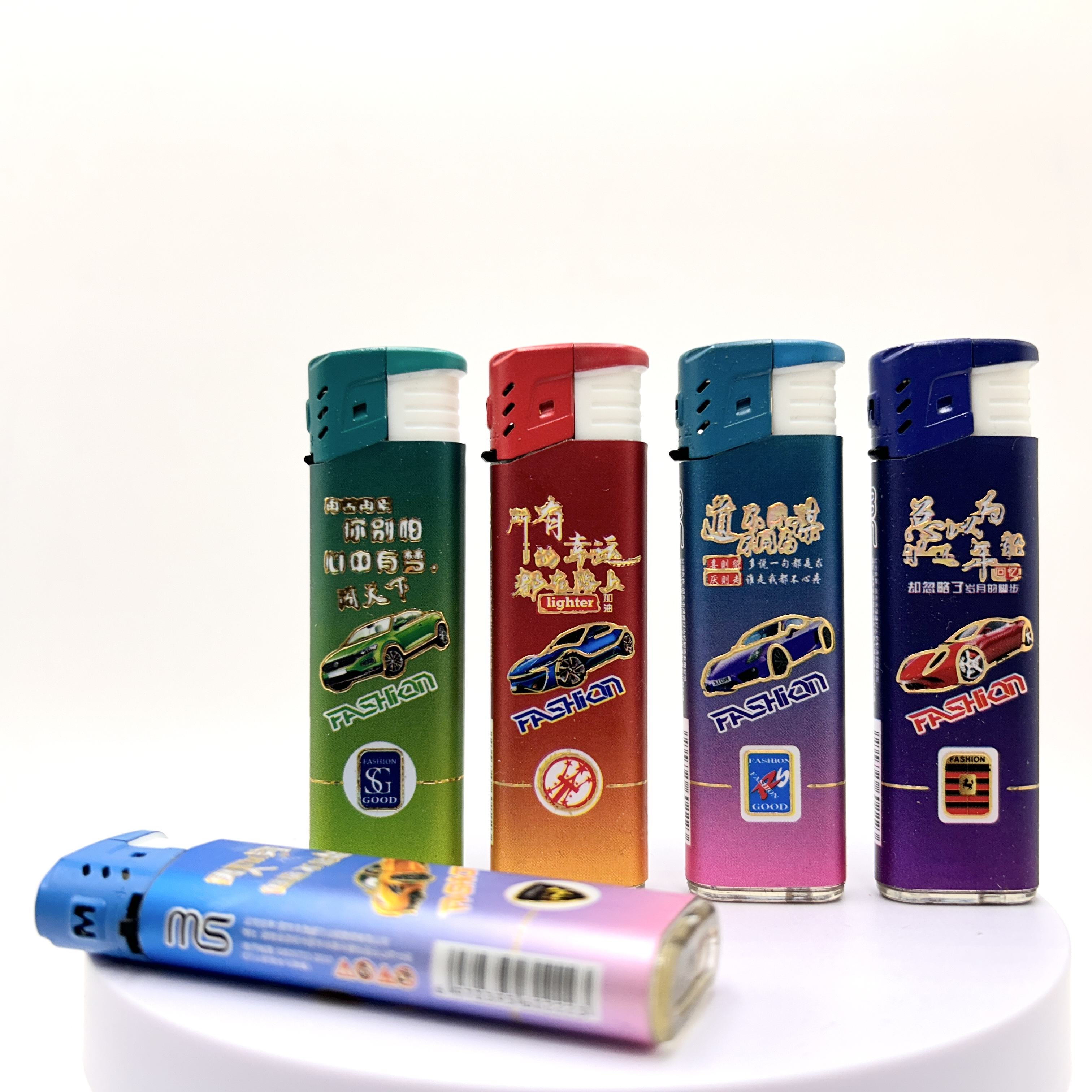 Factory Wholesale Plastic Electric Windproof Lighter Torch Jet Flame Lighter With Logo