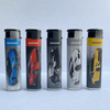 custom flame encendedor electric lighter disposable cigarette gas cheap feuerzeug plastic reloj briquet