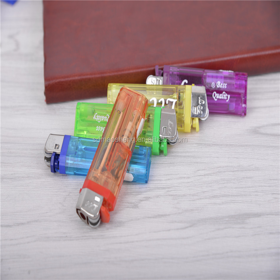 8 edge refillable flint led lighter for smoking 8.2cm