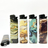 flint disposable classic plastic lighter with sticker wrapped