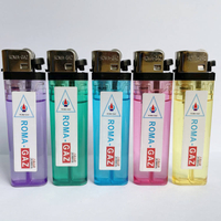 China Factory Cheap Price Transparent Color Plastic Disposable Flint Lighter