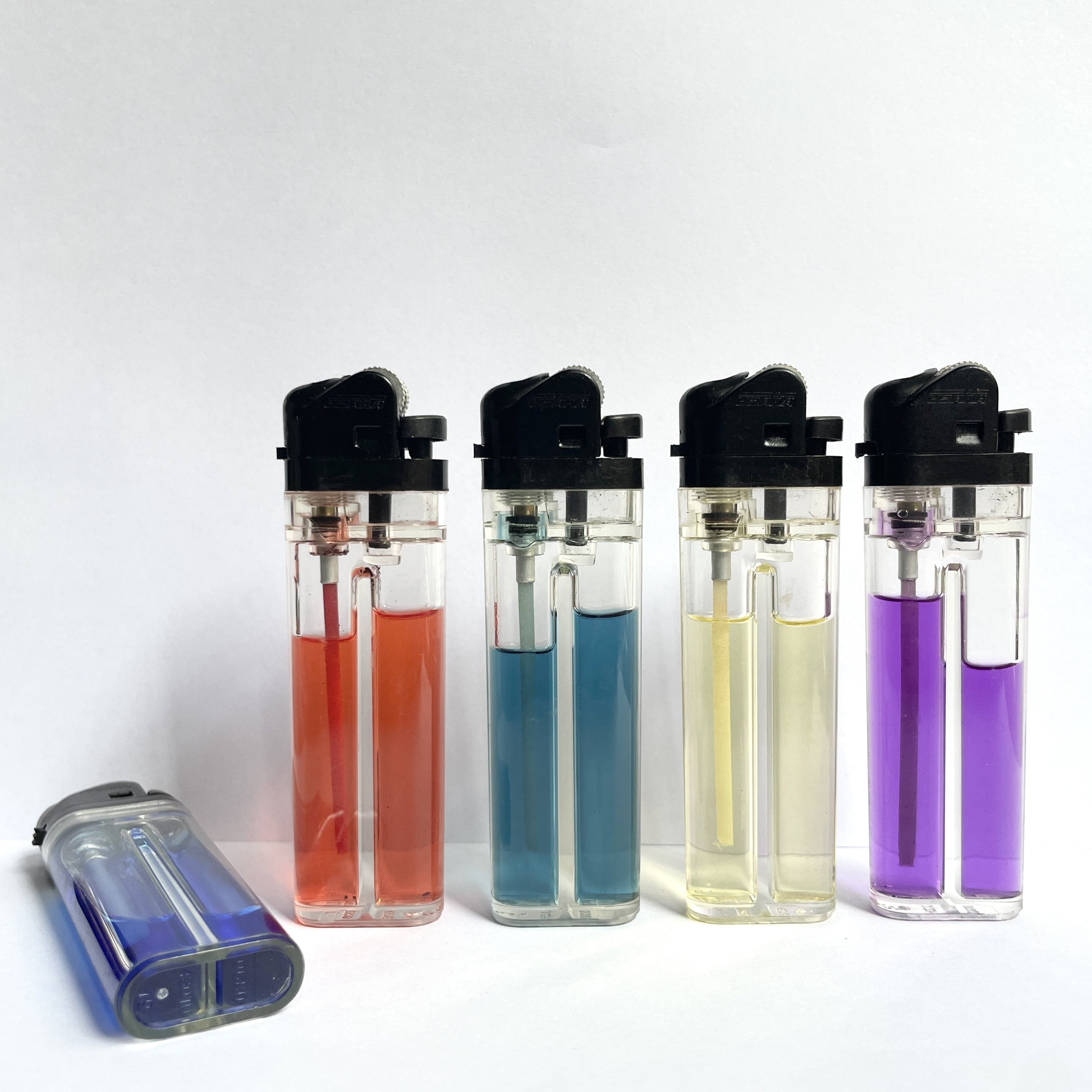 Custom disposable flint cigarette smoke lighter pipes