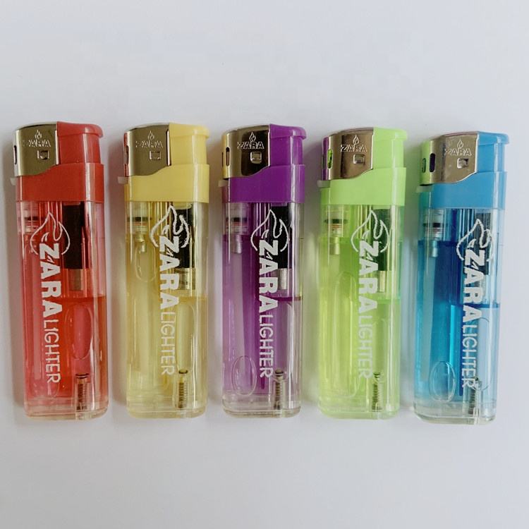 8.0cm Disposable Electronic cigarette lighter with sticker MS brand factory