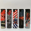 Wholesale Cheap Custom Slim Windproof Cigarette Lighter Disposable Smoking Plastic Pipe Lighter