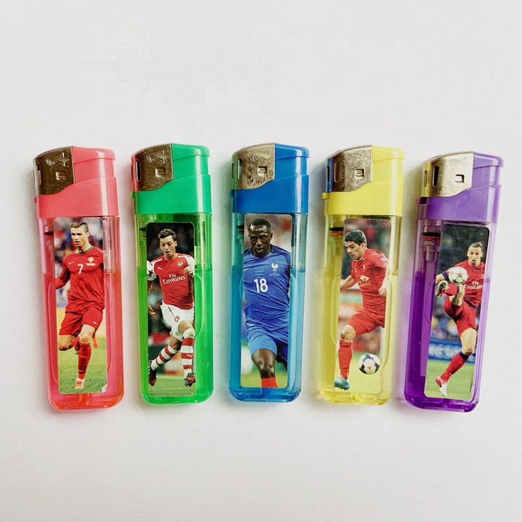 Fashion Color Electronic Plastic lighter Custom Electric Lighter