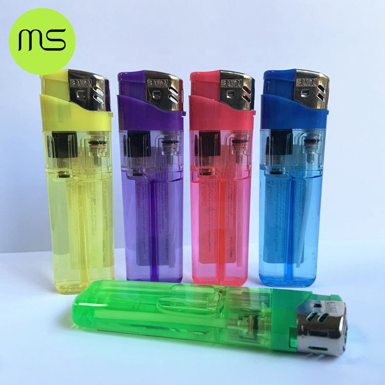 MS Cheapest Price High Quality Disposable Plastic Electronic Lighter for cigarette