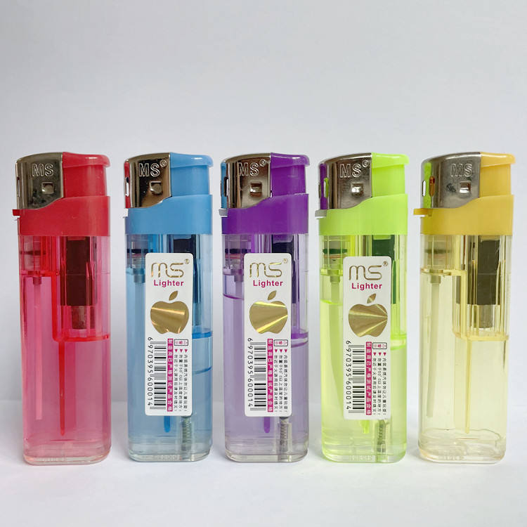 MS lighter factory disposable gas lighter plastic cigarette electric lighter