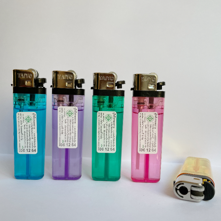Custom disposable flint cigarette smoke plastic flint lighter