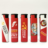 80 mm slim Wind-Proof Refillable Electronic Plastic Lighter with for Smoking