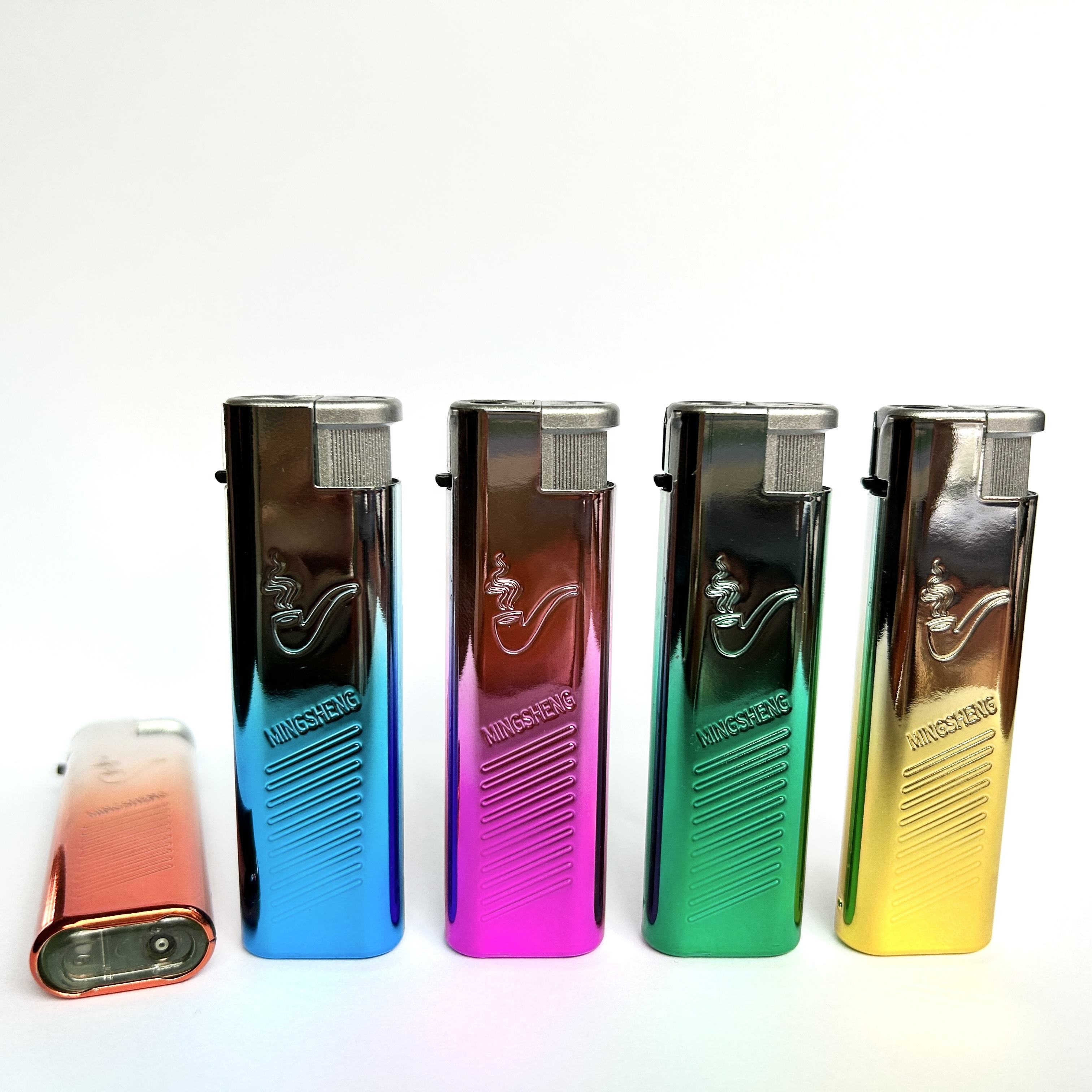 Windproof Jet Flame Smoking Lighters feuerzeug cigar torch Piezoelectric Ignition lighter GAS encendedor Electronic Cute Lighter