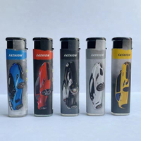 custom flame encendedor windproof lighter disposable cigarette gas cheap feuerzeug plastic reloj briquet