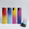 flame refillable Plastic cigarette electronic lighter bulk electronic lighters supplier custom logo gas lighter fire