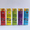 8.0cm Disposable Electronic cigarette plastic lighter with sticker MS brand factory