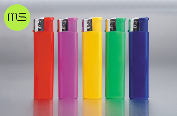 MS Advertising Plastic Disposable Flame Electronic Lighter for Cigarette